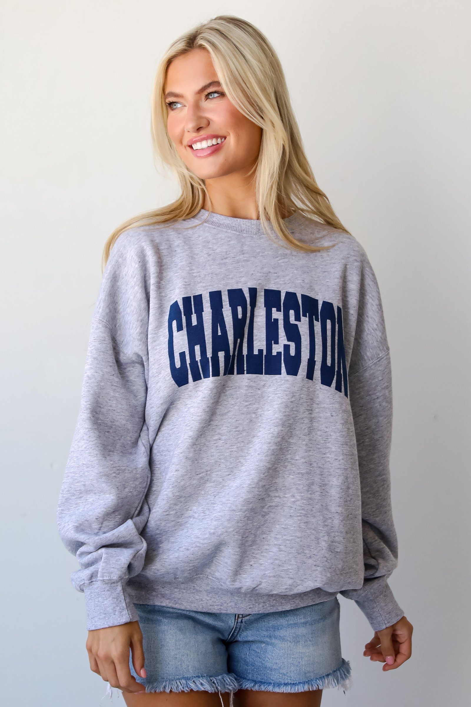 Light Heather Grey Charleston Sweatshirt AL9