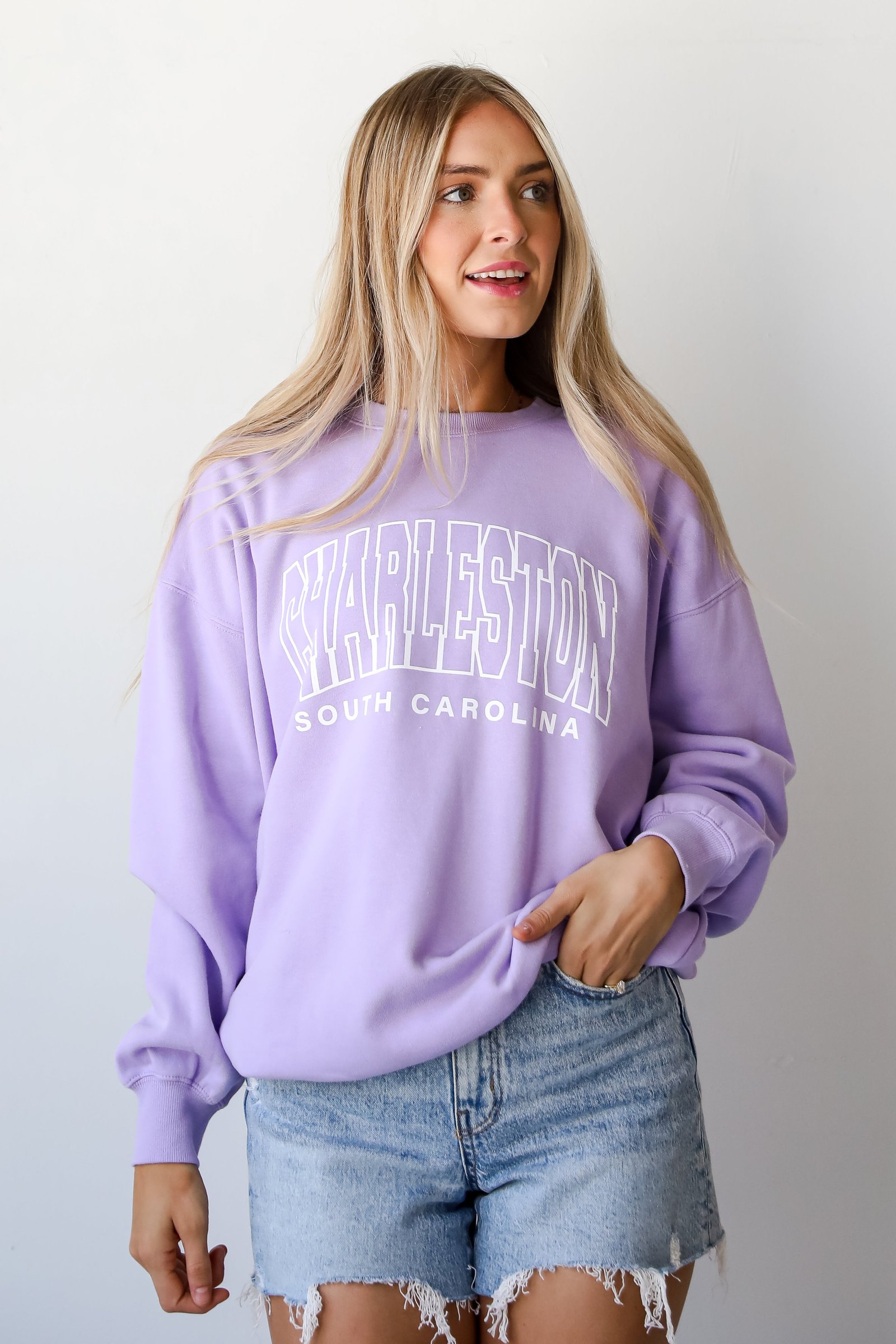 Lavender Charleston South Carolina Sweatshirt AL10