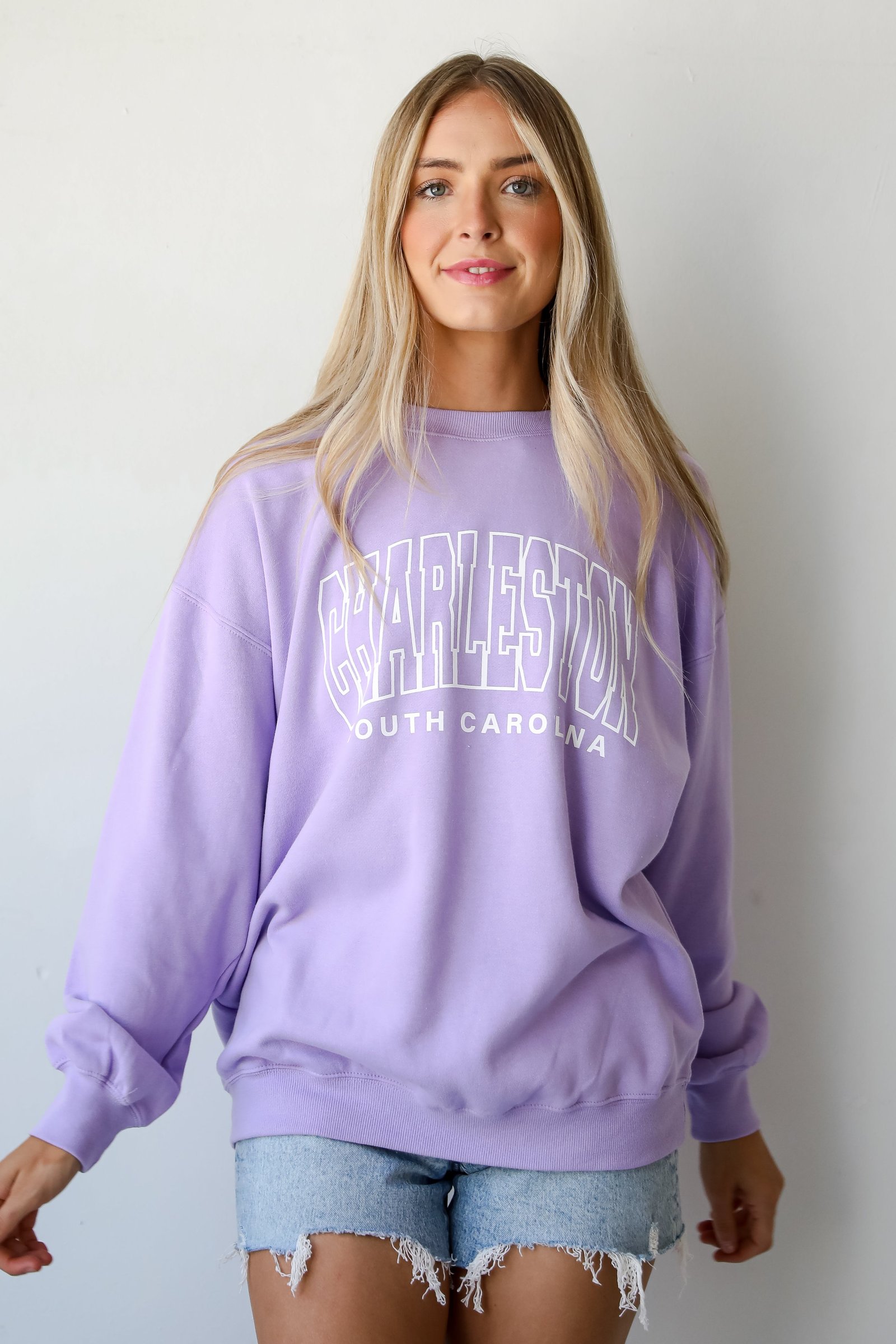 Lavender Charleston South Carolina Sweatshirt AL10